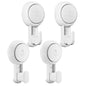 TAILI Heavy Duty Suction Cup Hooks 4pcs for Bathroom Kitchen