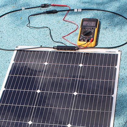 ASUNERGE 12V Flexible Monocrystalline Solar Panel 100W