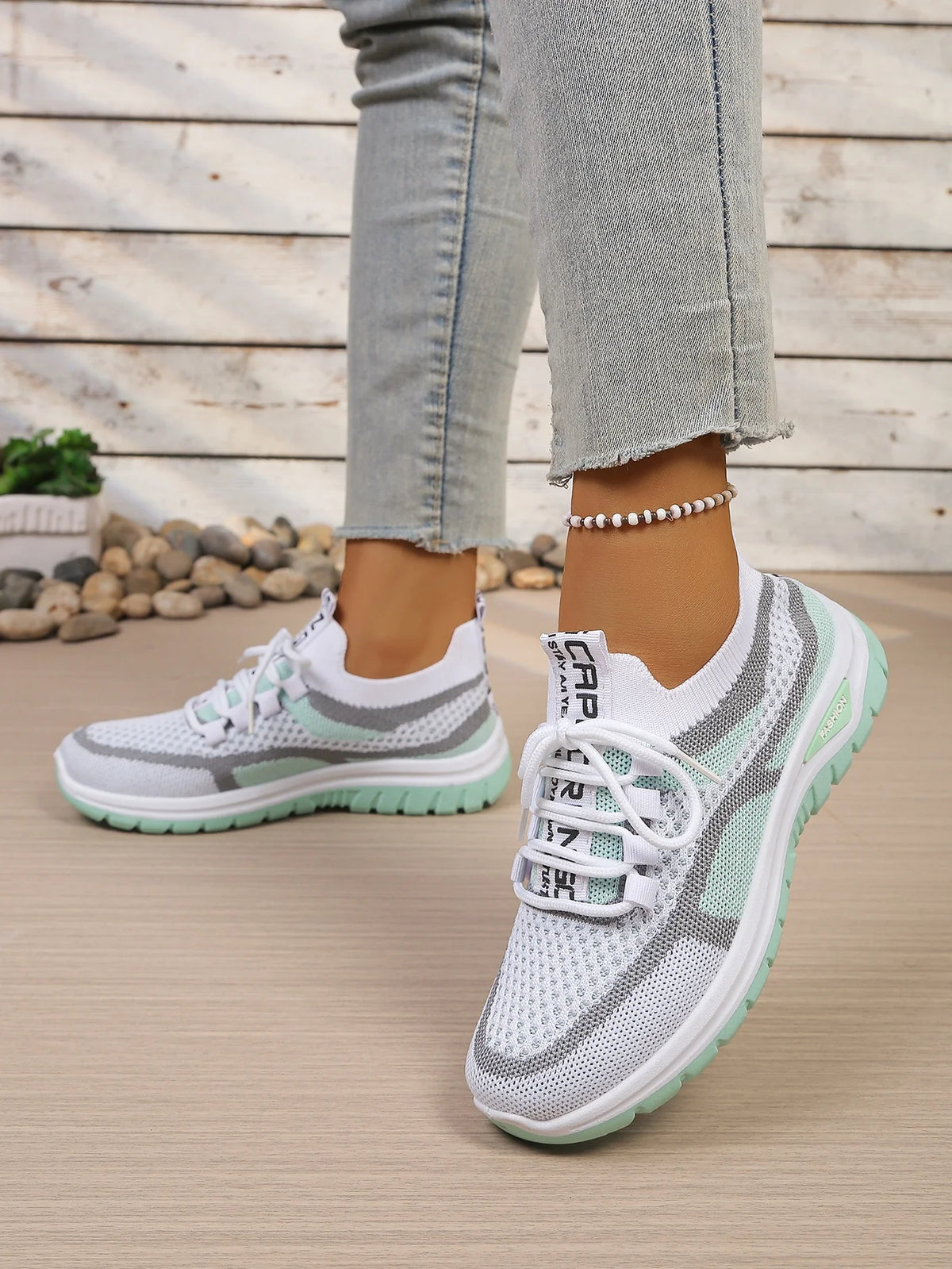 Women's Double-Color Canvas Work Sneakers