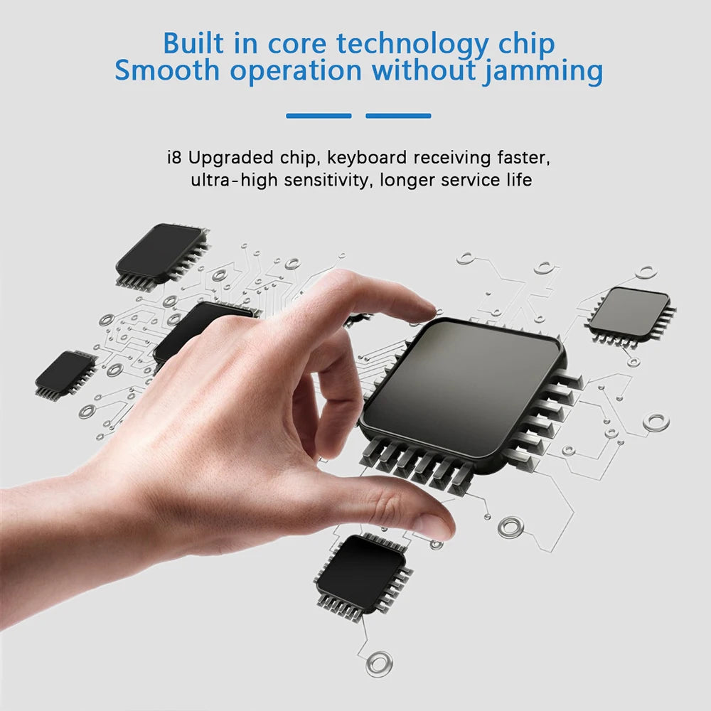 Wireless Air Mouse with Touchpad Keyboard
