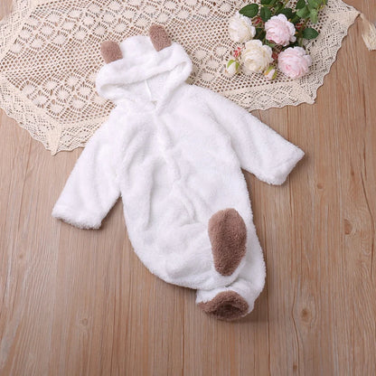 Humor Bear Winter Long Sleeve Baby Romper