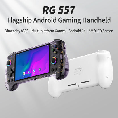 ANBERNIC RG557 Retro Handheld Game Console 5.48 Inch AMOLED