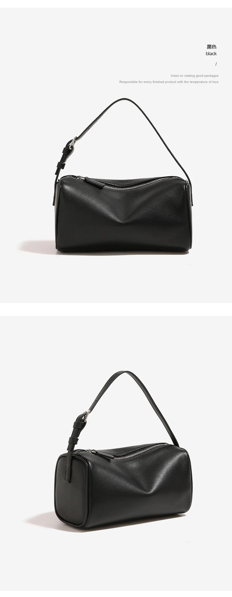 Soft Cowhide Mini Crossbody Bag with Split Leather