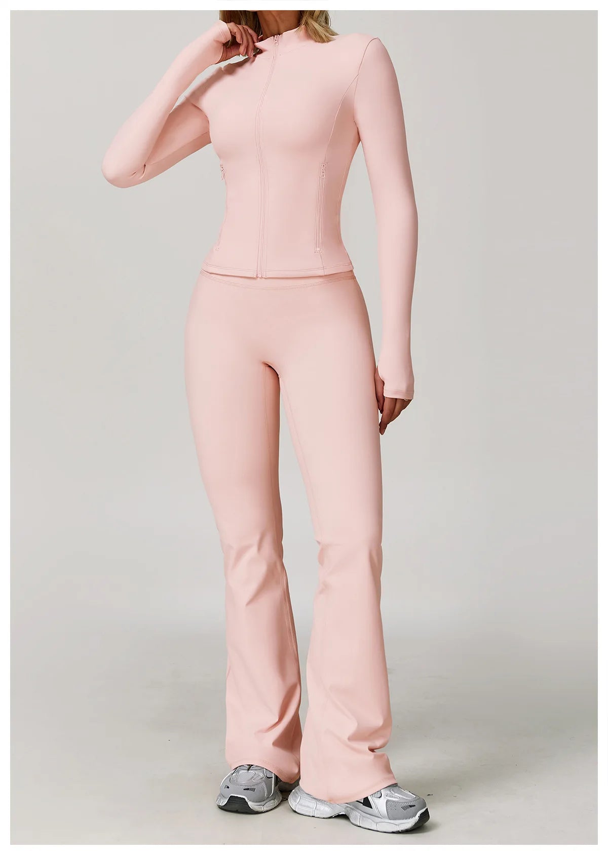 Yoga Suit Sports Set for Women Long Sleeve Athletic Wear