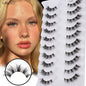 YSDO 5/10 Pairs Natural Soft Black Half Lashes
