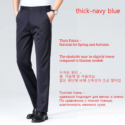 Men's Summer Casual Suit Pants Plus Size 28-42