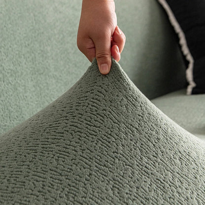 Adjustable Velvet Sofa Cover for L Shape Couch