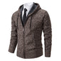Men's Fleece Zipper Cardigan Casual Sports Coat