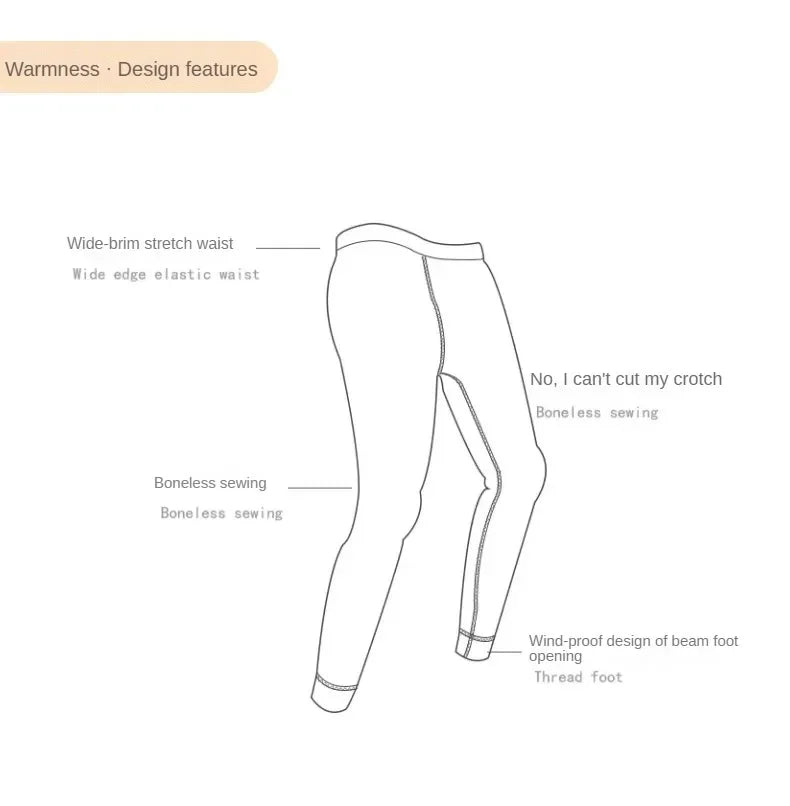 Children's Fleece Velvet Leggings for Winter