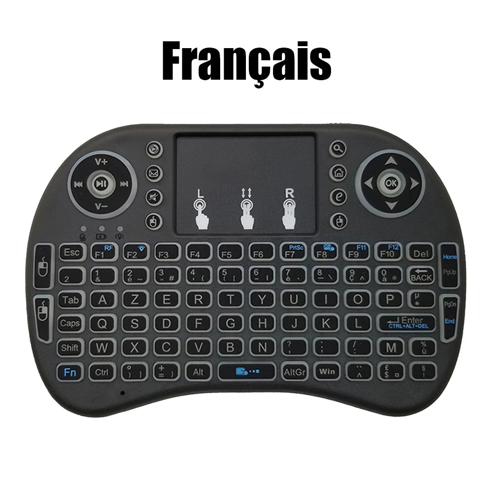 Wireless Air Mouse with Touchpad Keyboard