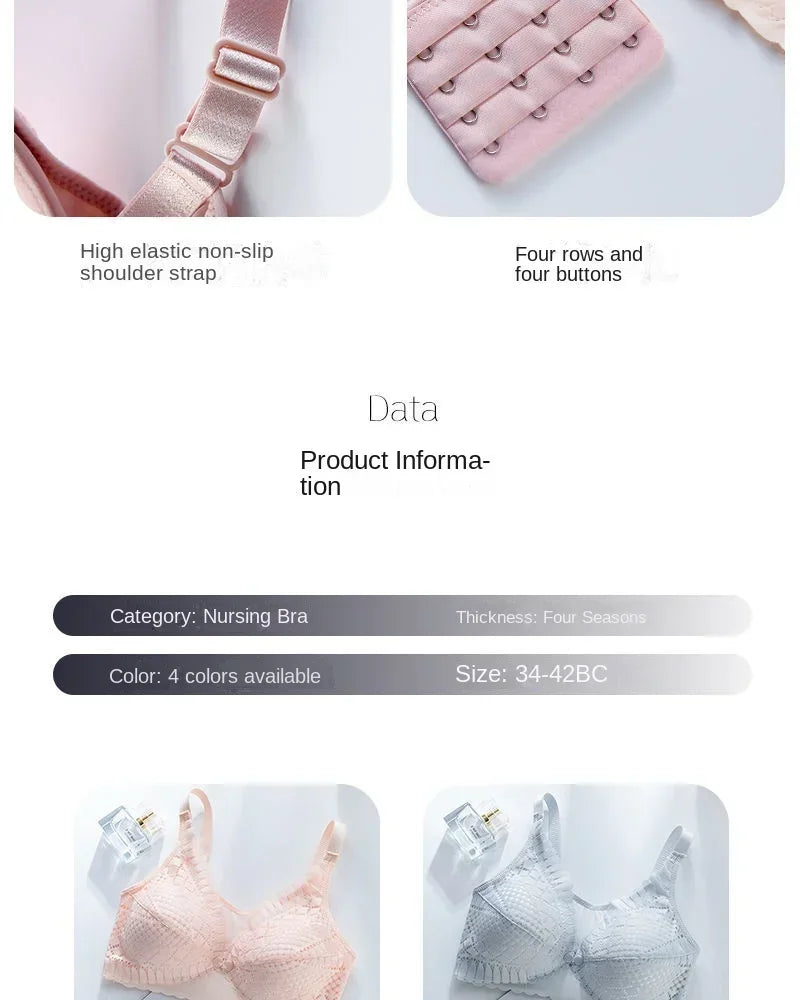 Front Button Nursing Bra for Comfortable Breastfeeding
