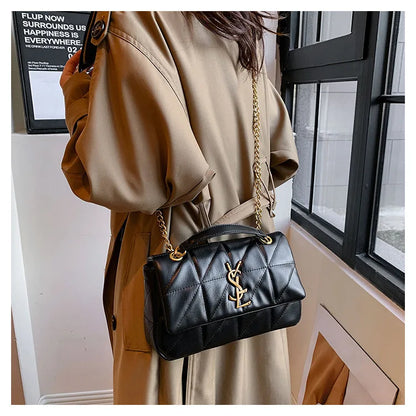 Genuine Leather Mini Square Bag for Women