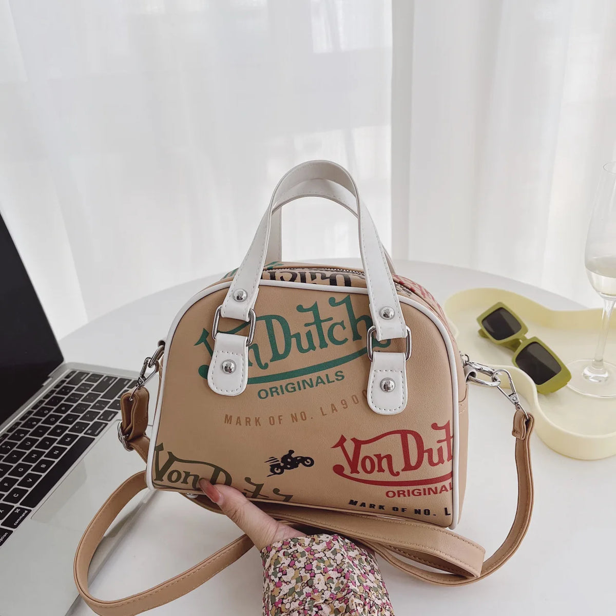 Large Capacity Crossbody Bag for Women Retro Design