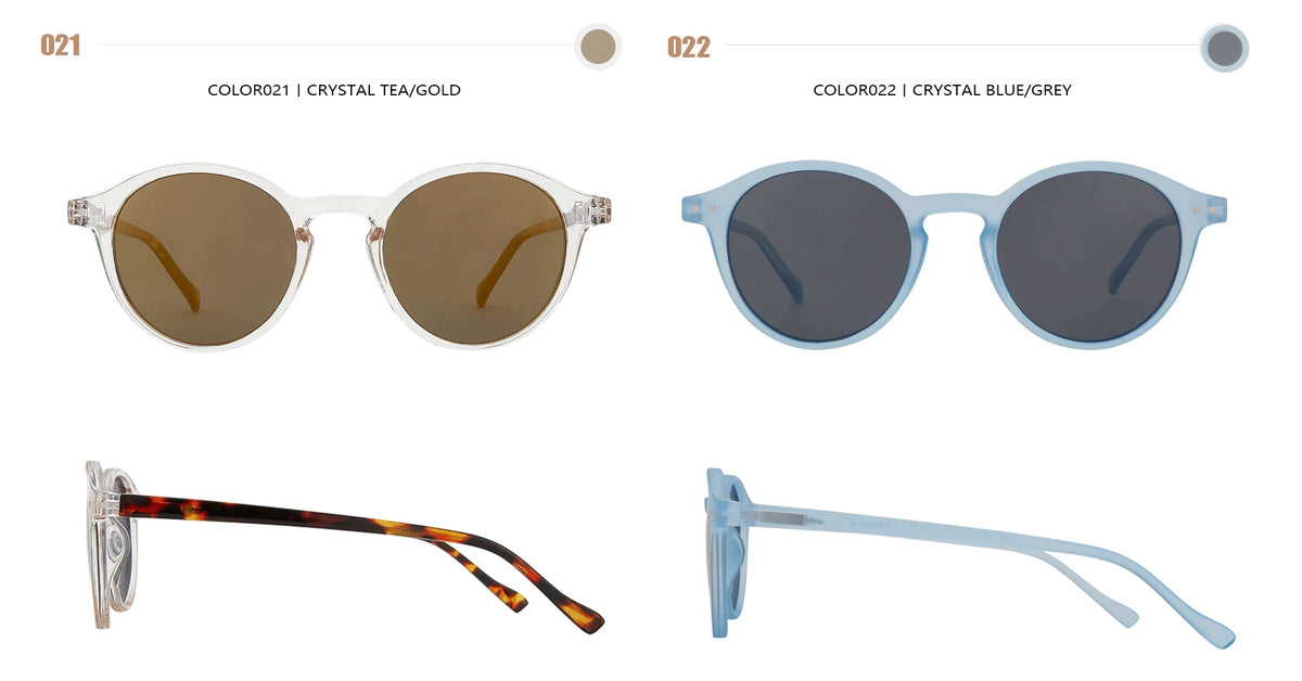 ZENOTTIC Retro Circular Polarized Sunglasses S Size