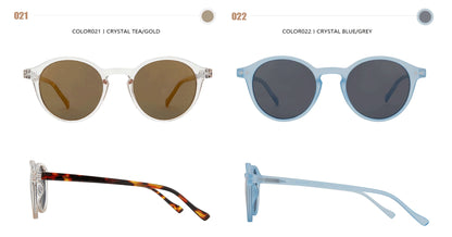 ZENOTTIC Retro Circular Polarized Sunglasses S Size