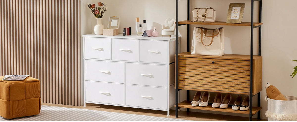 JHK Modern Wooden Wardrobe With 5/7/10 Drawers
