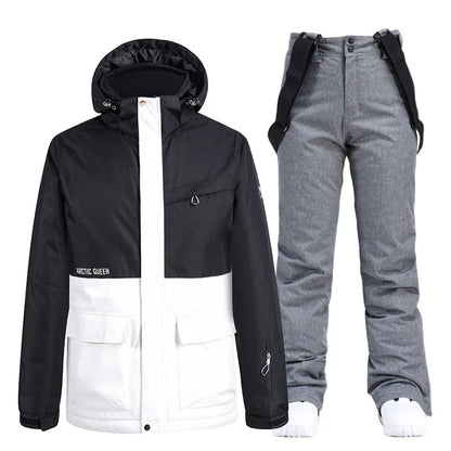 Unisex Winter Snow Ski Suit Jacket and Pants Set