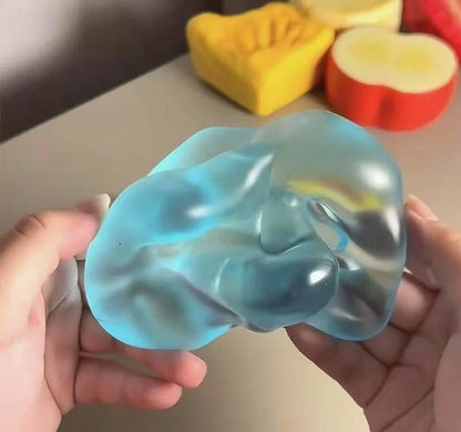 Squishy Green Apple Stress Ball Fidget Toy for Adults