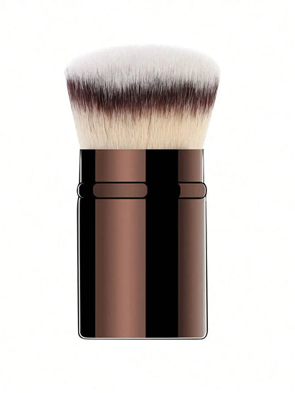 Retractable Makeup Brush with Synthetic Hair