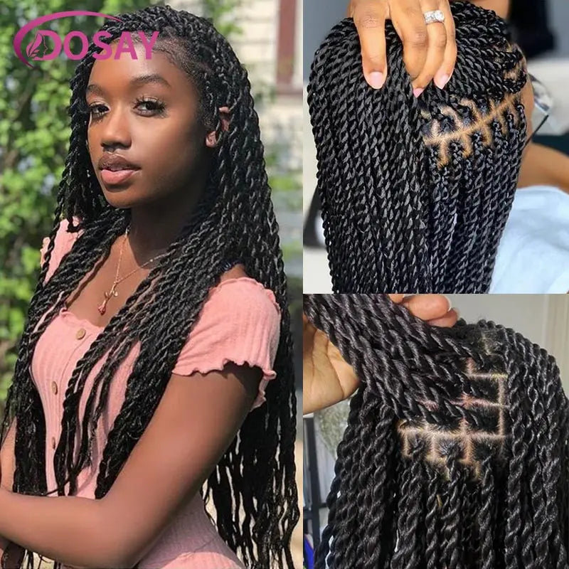 Twist Braided Lace Front Wig Synthetic Full Lace Wig
