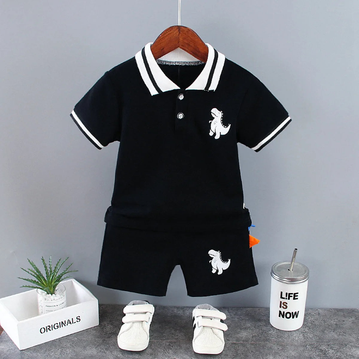 Cartoon T-Shirt and Shorts Set for Baby Boys