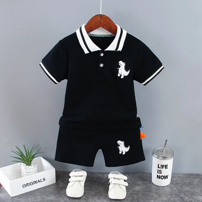 Cartoon T-Shirt and Shorts Set for Baby Boys