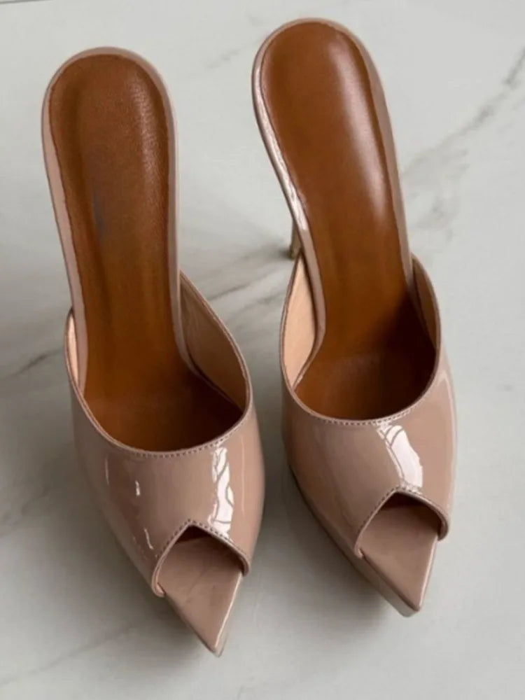 Women's Open Toe Stiletto Slippers for Summer