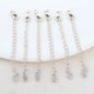 14K Gold Color Brass Drop Extender Chain 6PCS