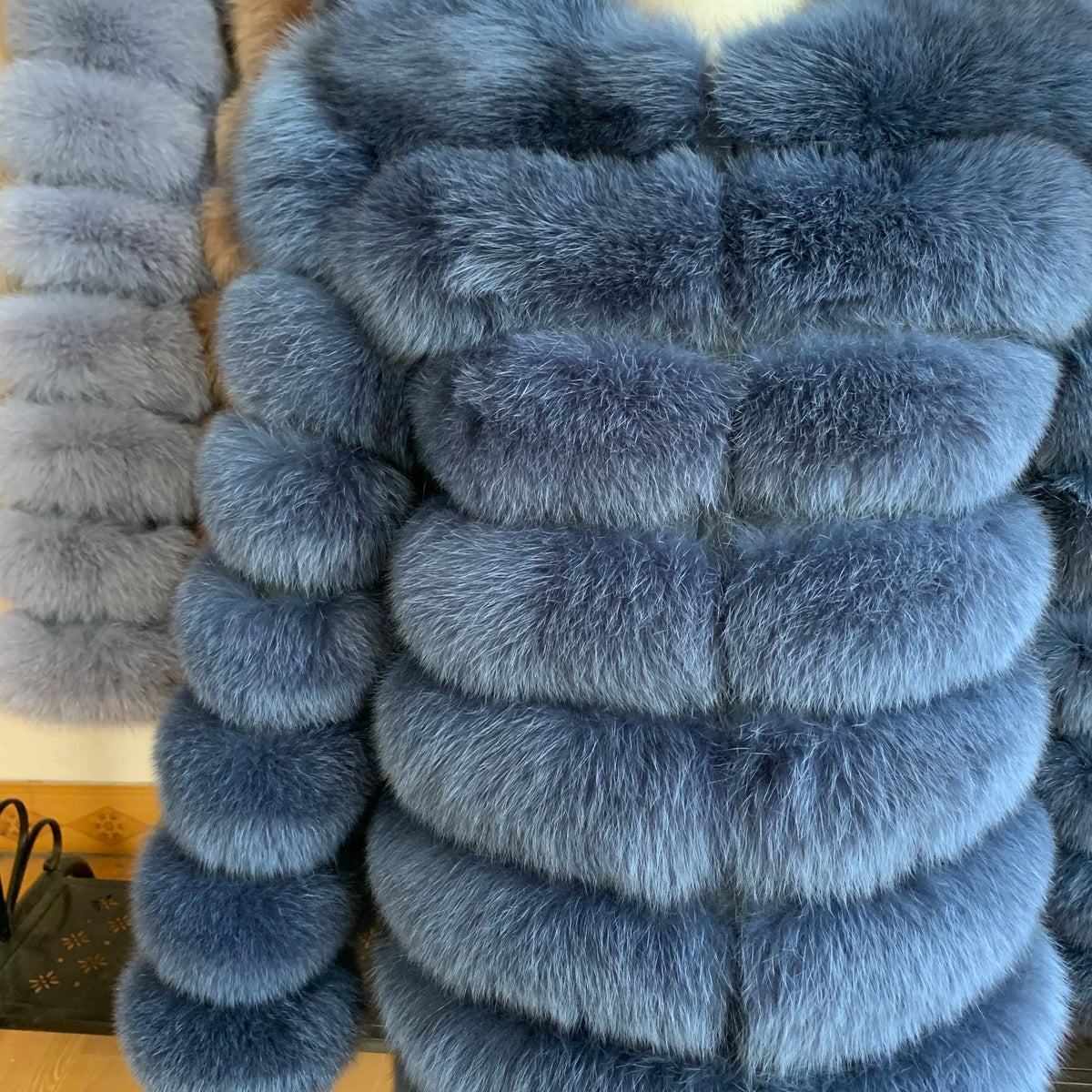 4in1 Real Fox Fur Coat for Women