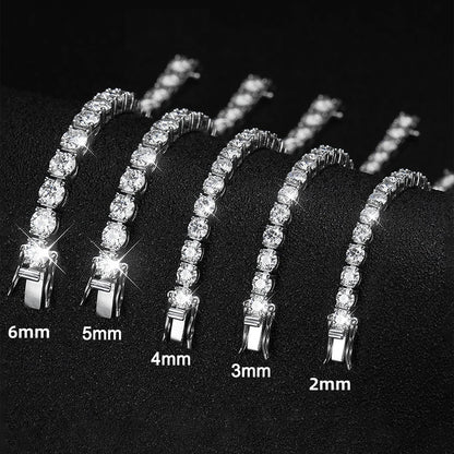Moissanite Tennis Bracelet in S925 Sterling Silver