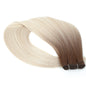 30 Inch Bone Straight Synthetic Hair Bundles Piano Blonde Ombre