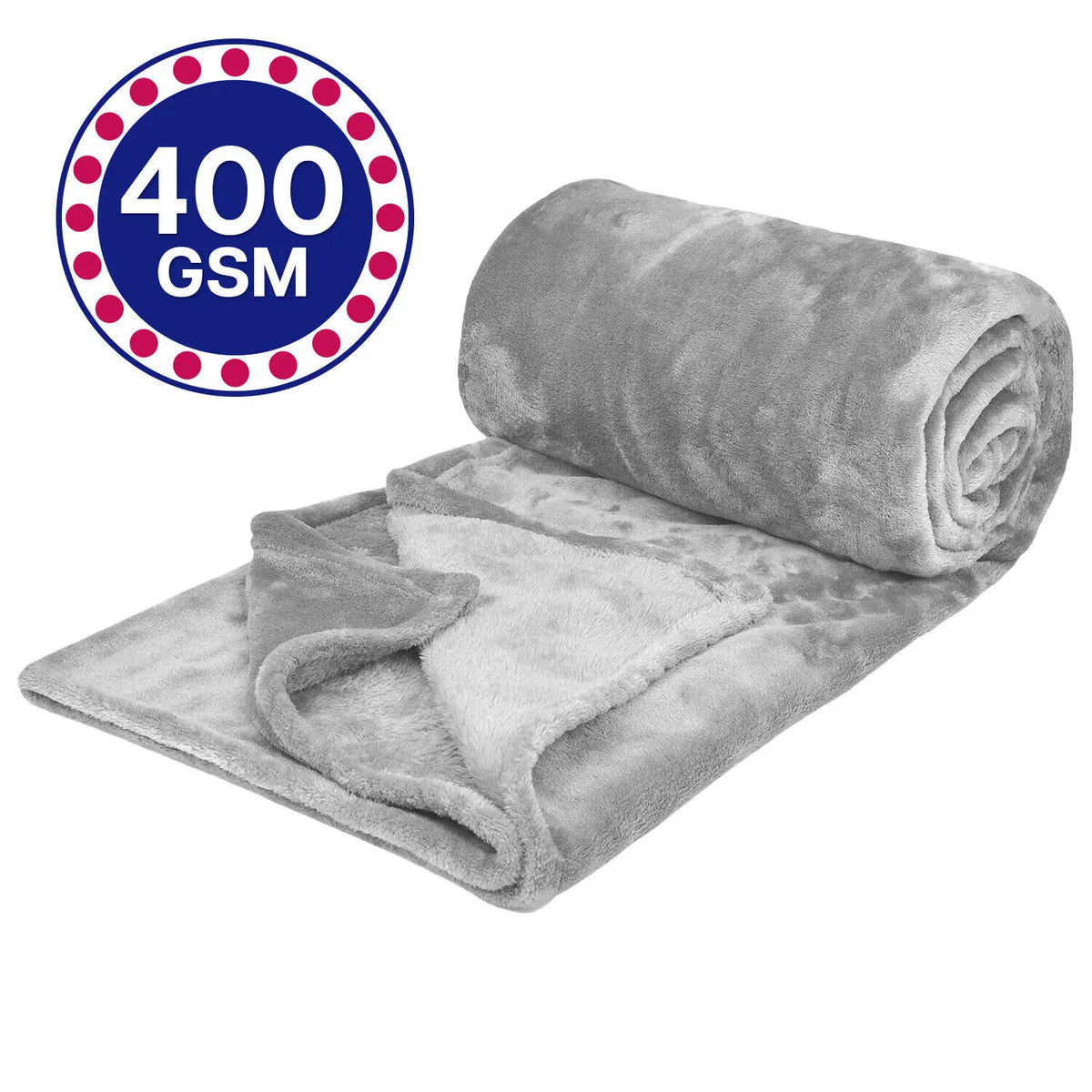 Solid Fleece Blanket for Couch and Bed, Super Soft Plush