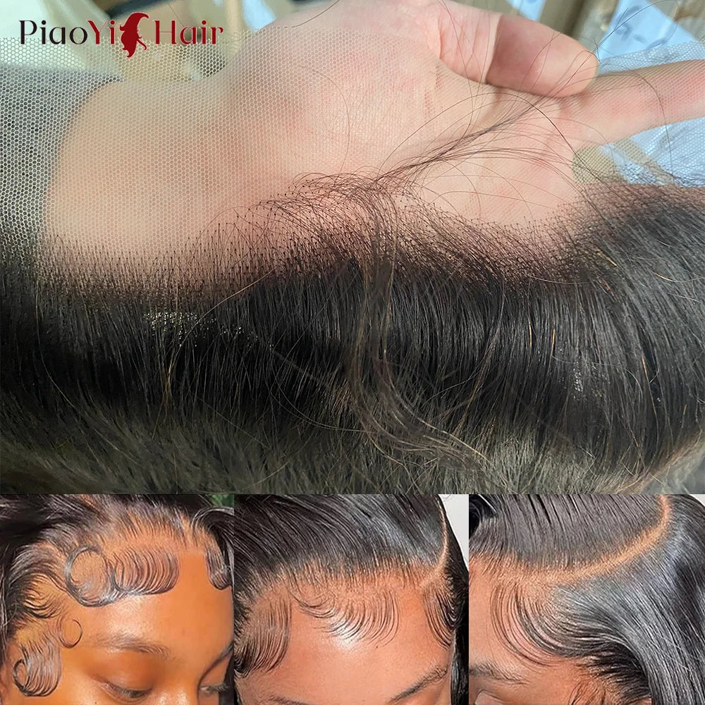 13X6 HD Lace Frontal Body Wave Human Hair Bundles