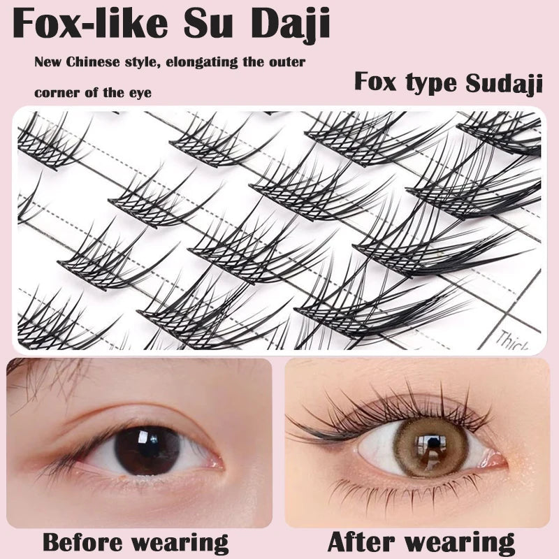 Individual Mink Eyelashes 60 Bundles Cluster Lashes