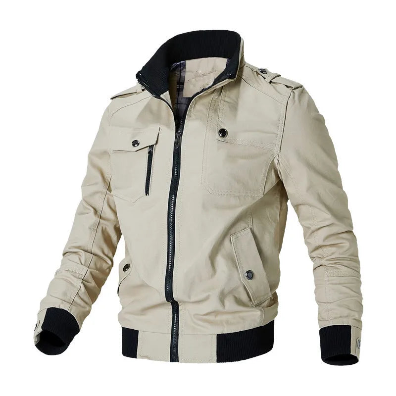 Men's Casual Cotton Windbreaker Jacket