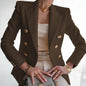 Casual Long Sleeve Women Blazer Office Jacket