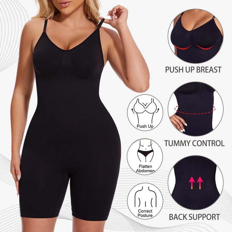 Bodysuit Shapewear Women Tummy Control Full Body Shaper