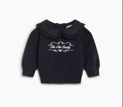 Kids Cute Print Cotton Sweatshirt and Skirt Set
