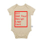 Newborn Baby White Cotton Short Sleeve Romper