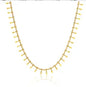 Vintage Textured Stainless Steel Necklace