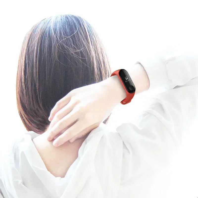 Silicone Watch Strap for Xiaomi Mi Band 3 4 5 6 7
