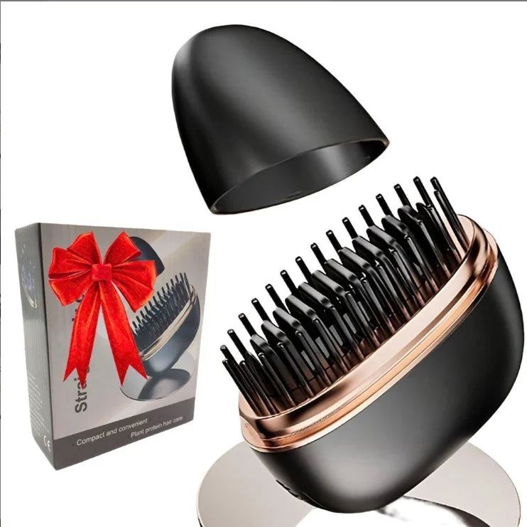 Mini Rechargeable Hair Straightener Brush Portable