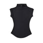 Women Summer Turtleneck Sleeveless Slim Fit Top