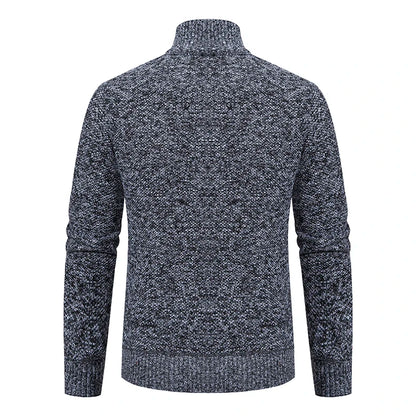 Men's Fleece Zipper Cardigan Casual Sports Coat