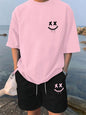 Men's Casual Hawaiian Print T-Shirt and Shorts Set