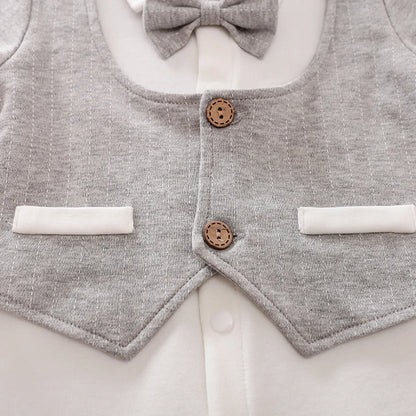 Cotton Long Sleeved Baby Jumpsuit for Boys and Girls