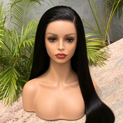 Brazilian Straight Human Hair Wig 13x4 Transparent Lace