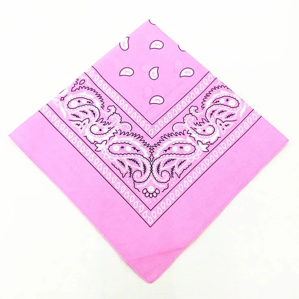 Unisex Polyester Paisley Bandana Hair Wrap
