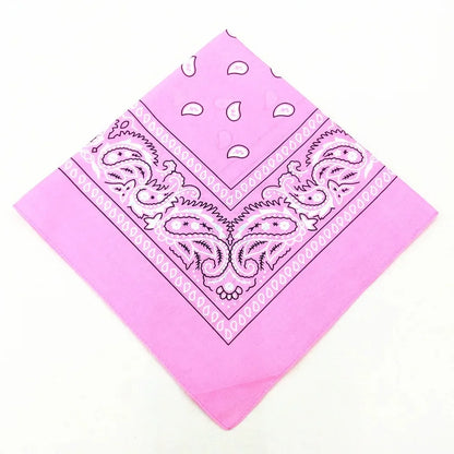 Unisex Polyester Paisley Bandana Hair Wrap