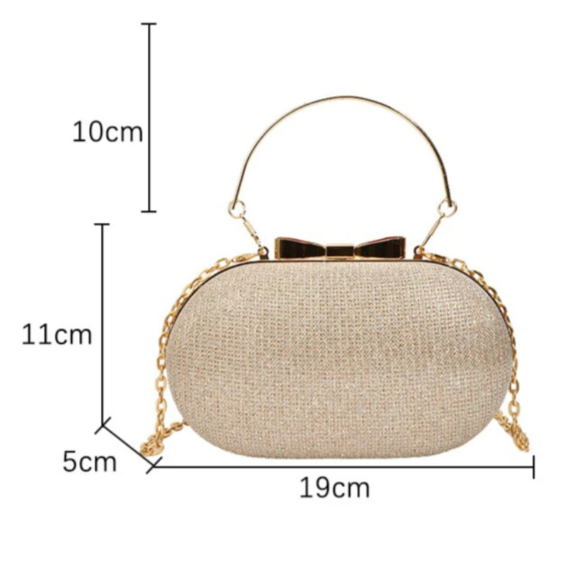Luxury Sequined Hand-held Dinner Bag for Weddings